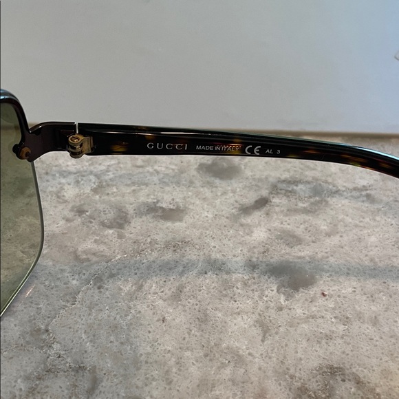 Gucci Black and Gold Sunglasses - Picture 2 of 11